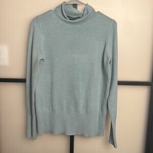 French Connection Light Blue Turtleneck Sweater Size Medium